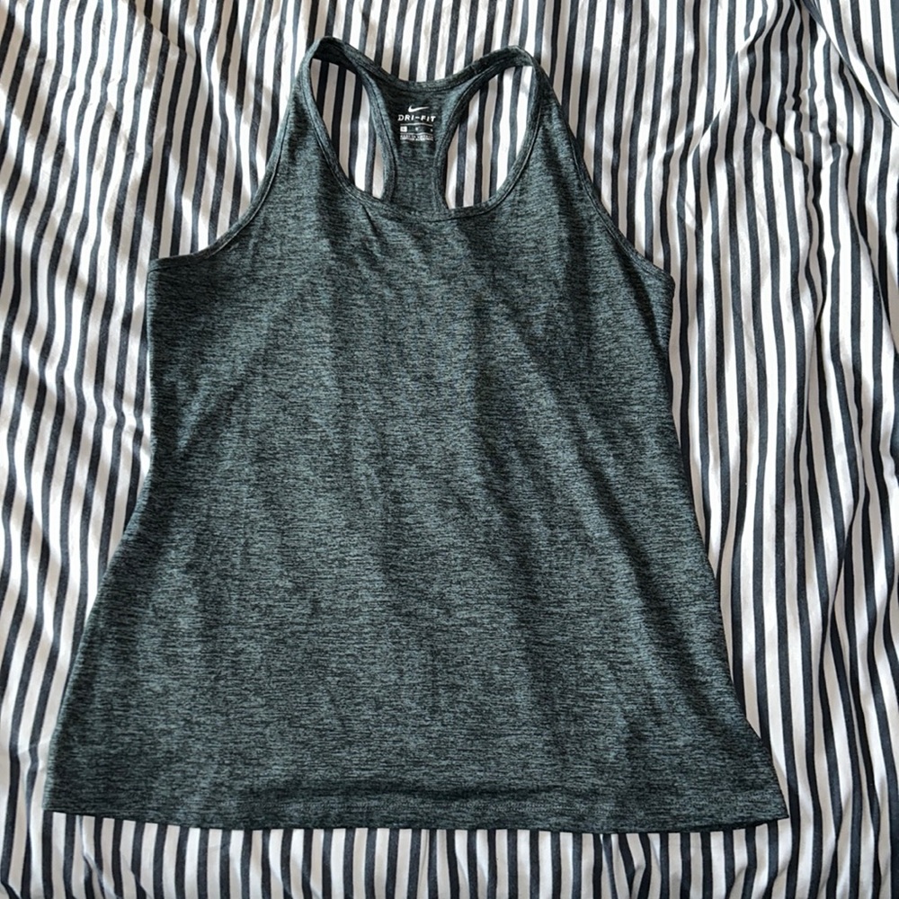 Nike dry fit tank grey and black